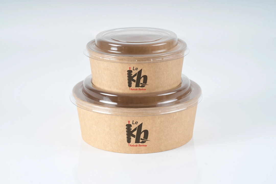 kraft takeaway food box, cardboard fast food packaging with foldable lid, eco-friendly disposable meal box, custom printed food packaging for street food and takeaway
